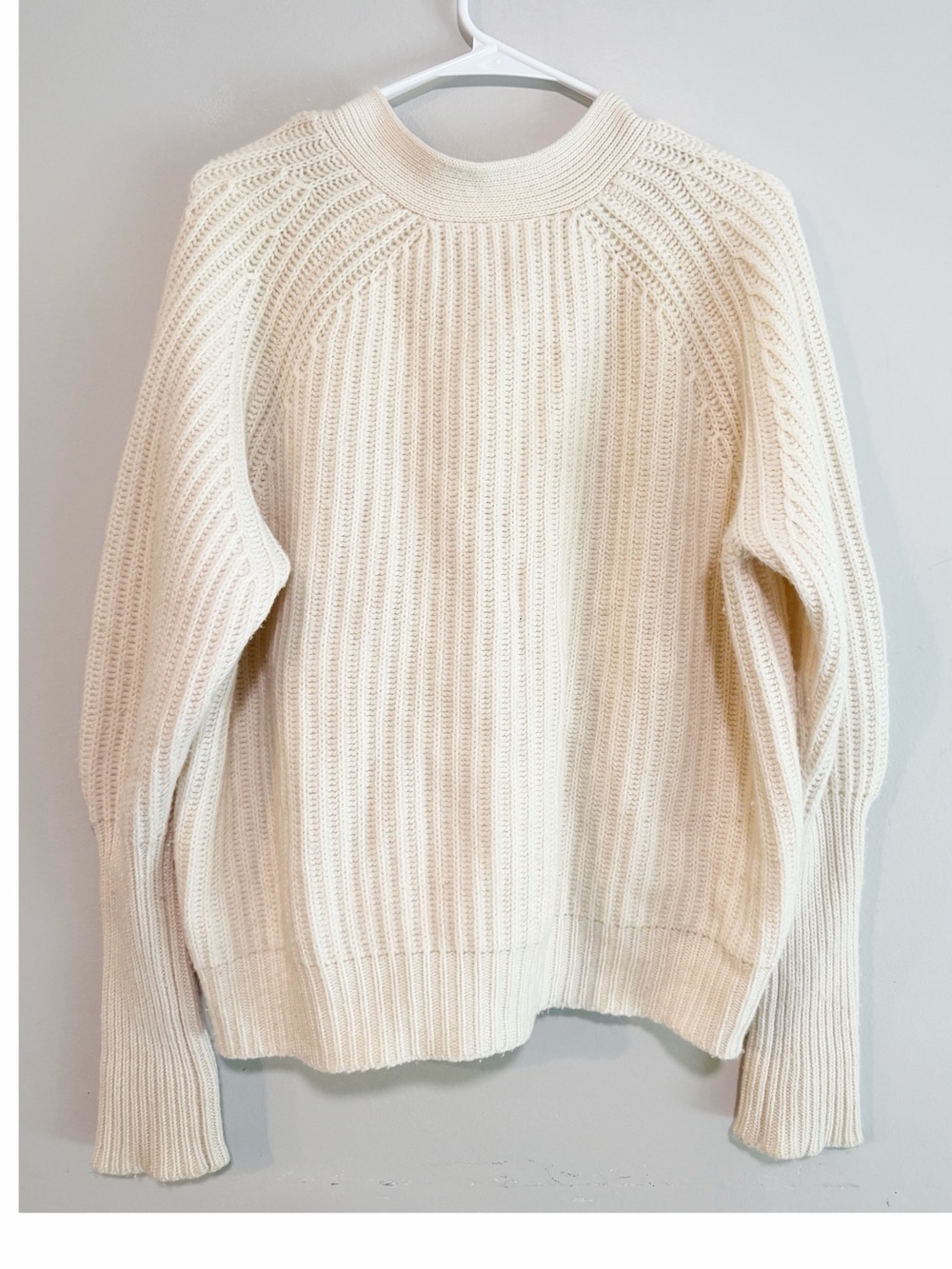 CO collection wool cashmere cardigan sweater ivory size small - Picture 2 of 4